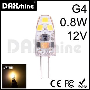 DAXSHINE 6LED G4 0.8W 12V Warm White 2800-3200K 70-100lm     